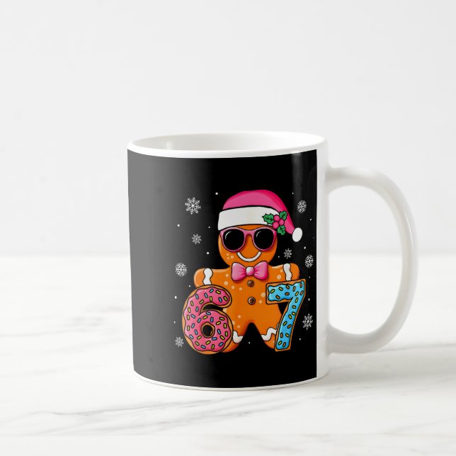 Funny Gingerbread Six Seven 67 Ice Cream Drip Chri Coffee Mug (Right)