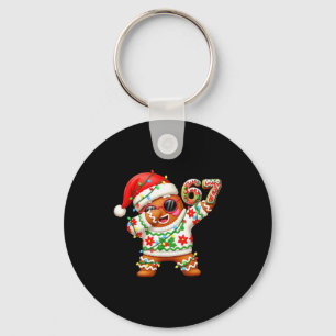Funny Gingerbread Six Seven 67 Ice Cream Drip Chri Key Ring