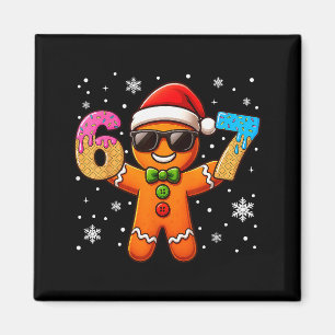 Funny Gingerbread Six Seven 67 Ice Cream Drip Chri Magnet