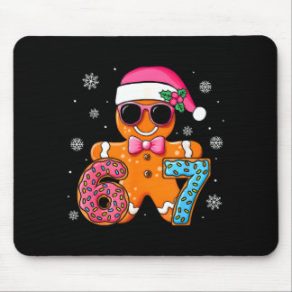Funny Gingerbread Six Seven 67 Ice Cream Drip Chri Mouse Mat
