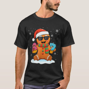 Funny Gingerbread Six Seven 67 Ice Cream Drip Chri T-Shirt