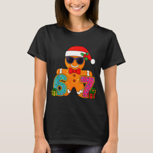 Funny Gingerbread Six Seven 67 Ice Cream Drip Chri T-Shirt