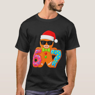 Funny Gingerbread Six Seven 67 Ice Cream Drip Chri T-Shirt