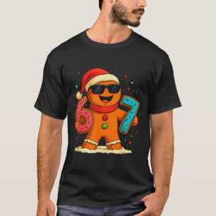 Funny Gingerbread Six Seven 67 Ice Cream Drip Chri T-Shirt