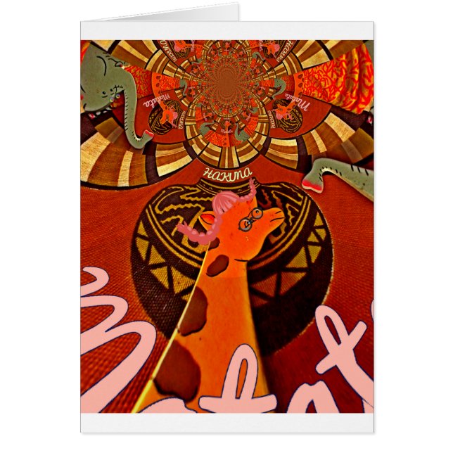  Funny Giraffe: A Kaleidoscopic African Charm (Front)