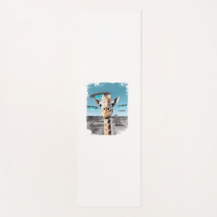 Funny Giraffe Africa Savannah Selfie with Alien UF Yoga Mat