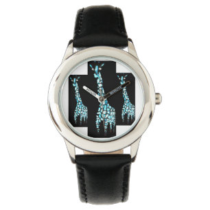 Funny Giraffe Art Wild Animals Watch