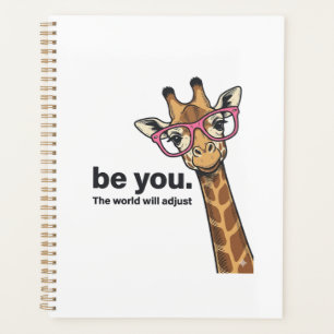 Funny Giraffe Be You Vintage Engraving Shirt Desig Planner