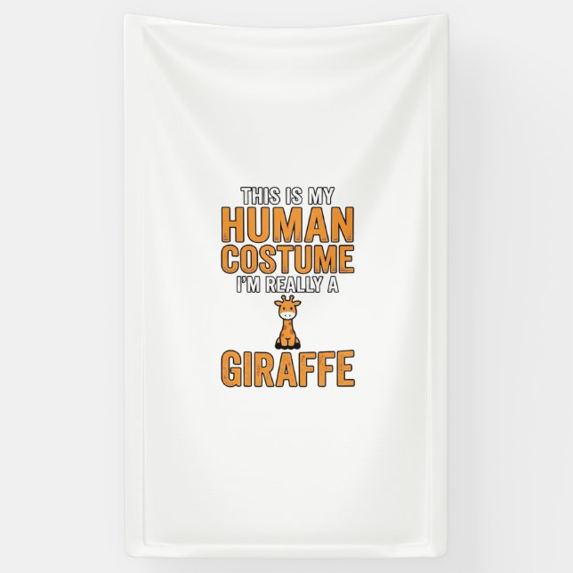 Funny Giraffe Costume Vector Shirt Design_1 Banner (Vertical)