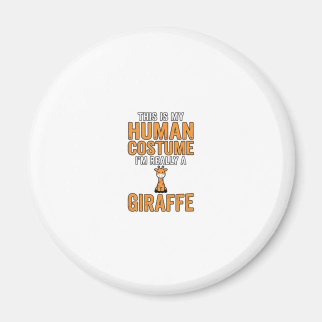Funny Giraffe Costume Vector Shirt Design_1 Magnet (Front)