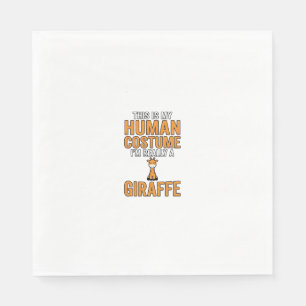 Funny Giraffe Costume Vector Shirt Design_1 Napkin