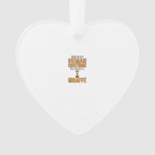 Funny Giraffe Costume Vector Shirt Design_1 Ornament