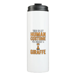 Funny Giraffe Costume Vector Shirt Design_1 Thermal Tumbler