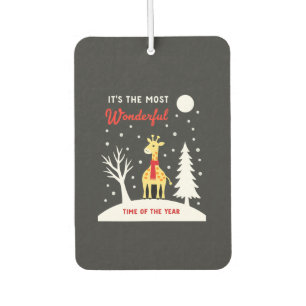 Funny Giraffe Design For Women Girls Safari Giraff Car Air Freshener