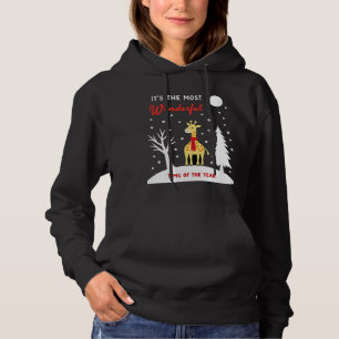 Funny Giraffe Design For Women Girls Safari Giraff Hoodie