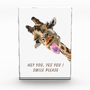 Funny Giraffe Desk Accessories Photo Block