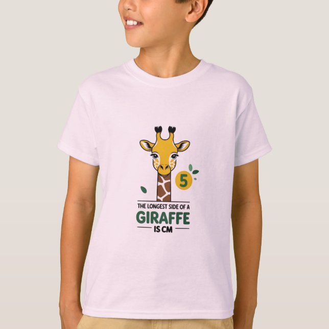 Funny Giraffe Fact T-Shirt  (Front)