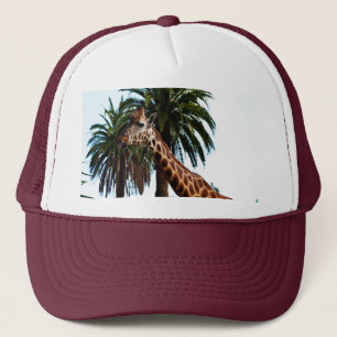 Funny Giraffe Giving A Raspberry, Trucker Hat