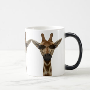 Funny Giraffe Incognito With Trendy Sunglasses Magic Mug