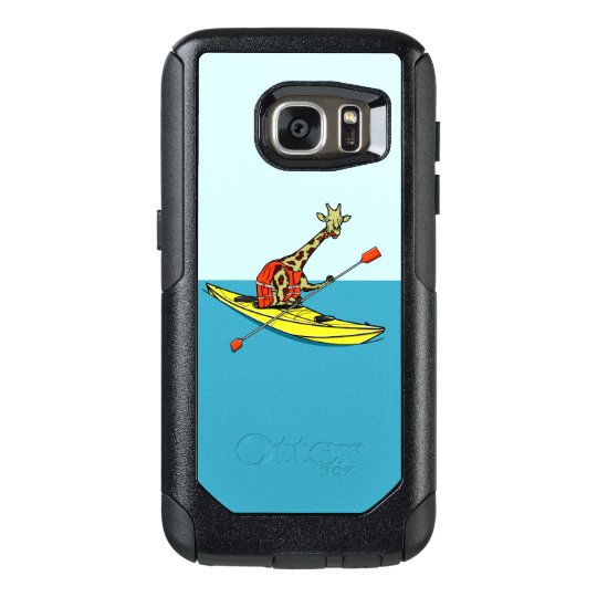 Funny giraffe kayaking OtterBox samsung galaxy s7 case