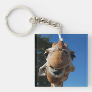 Funny giraffe key chain