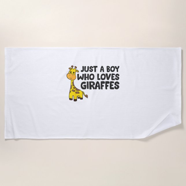 Funny Giraffe Lover Giraffe Skateboard  Beach Towel (Front)