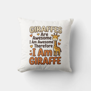 Funny Giraffe Lover Vintage Engraving Shirt Design Cushion