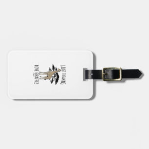 Funny Giraffe Lover Vintage Engraving Shirt Design Luggage Tag