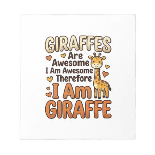Funny Giraffe Lover Vintage Engraving Shirt Design Notepad