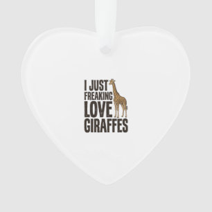 Funny Giraffe Lover Vintage Engraving Shirt Design Ornament