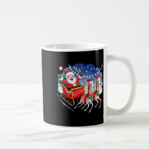 Funny Giraffe Lover Xmas Giraffe Santa Christmas S Coffee Mug