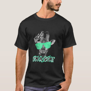 Funny Giraffe Moo Im A Goat Cute Zoo Animal Gift T-Shirt