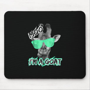 Funny Giraffe Moo Im A Goat Cute Zoo Animal Mouse Mat