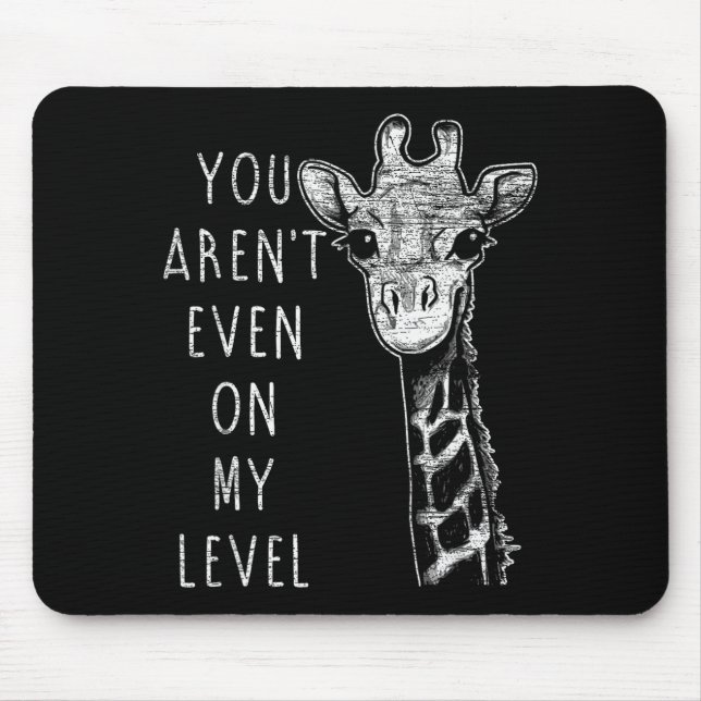 Funny Giraffe  Mouse Mat (Front)