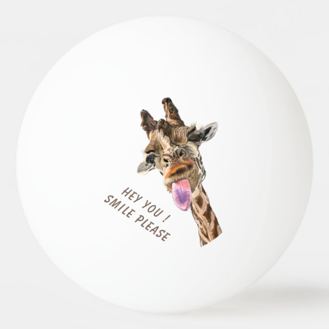 Funny Giraffe Ping Pong Balls (Front)