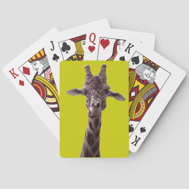 Funny Giraffe Playing Cards (Back)