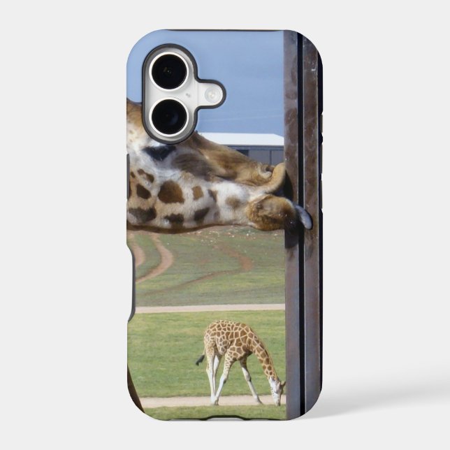 Funny Giraffe Pucker Up, (Back)