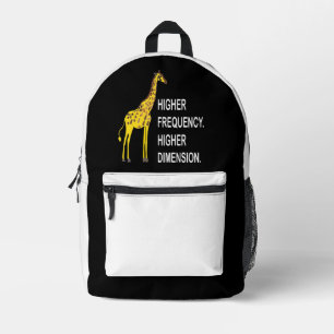 Funny Giraffe Pun Printed Backpack
