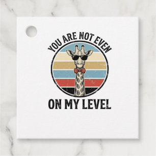 Funny Giraffe Quote Vintage Engraving T-Shirt Desi Favour Tags