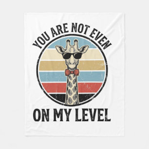 Funny Giraffe Quote Vintage Engraving T-Shirt Desi Fleece Blanket
