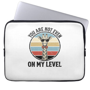 Funny Giraffe Quote Vintage Engraving T-Shirt Desi Laptop Sleeve