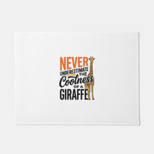 Funny Giraffe Quote Vintage Vector T-Shirt Design_ Doormat