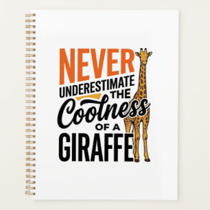 Funny Giraffe Quote Vintage Vector T-Shirt Design_ Planner