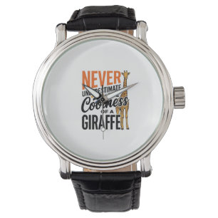 Funny Giraffe Quote Vintage Vector T-Shirt Design_ Watch