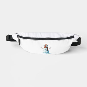 Funny Giraffe Snowman Scarf Christmas Womens Mens Bum Bags