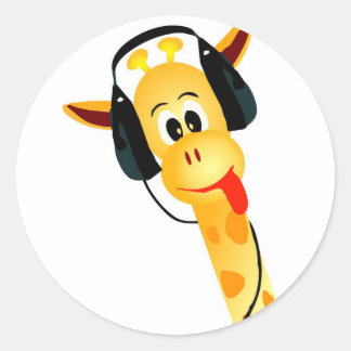 funny giraffe sticker