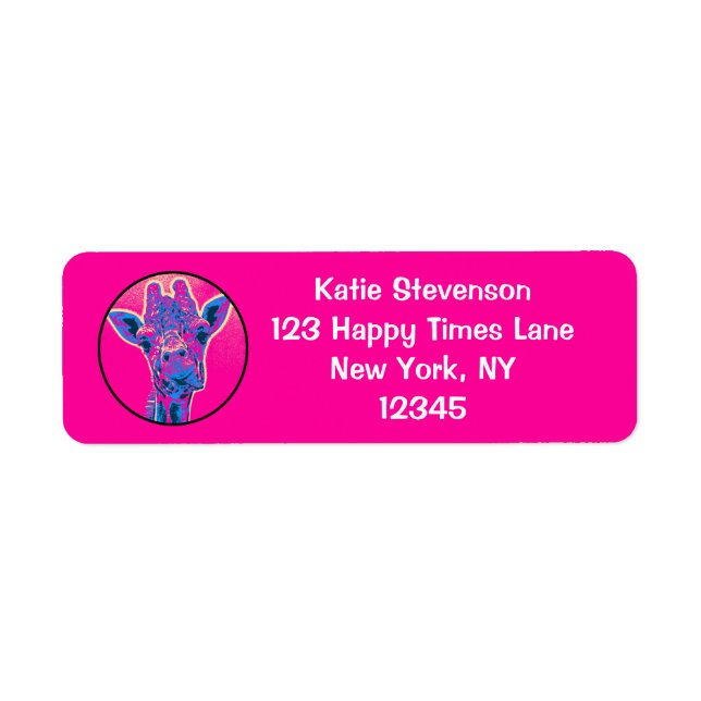 Funny Giraffe Sticking out his Tongue (Front)