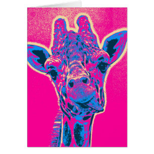 Funny Giraffe Sticking out his Tongue