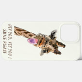 Funny Giraffe Tongue Out and Playful Wink - Fun Case-Mate iPhone Case (Back (Horizontal))