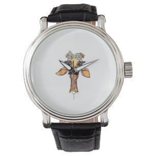 Funny Giraffe Tropical Bandanna Hipster Giraffe Gi Watch